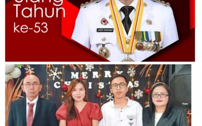 Keluarga Montolalu Komansilan Ucapkan Selamat Ulang Tahun Ke 53 Bupati James Sumendap,SH.MH