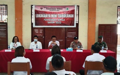 Dinas Kesehatan Minsel Melalui Puskesmas Tenga Gelar Lokakarya Mini Tribulanan Tahun 2022