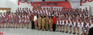 Peserta pemilihan Waraney Wulan Minahasa 2014.