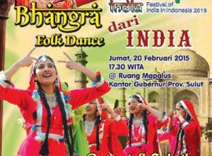 Tarian Bhangra bakal tampil memukau di auditorium kantor Gubernur Sulut, malam ini, Jumat (20/2)