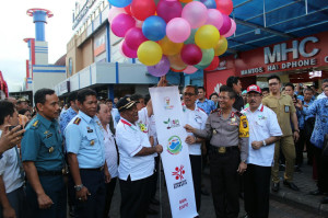 Penjabat Gubernur Sulut launching logo GSM dan GeBeKa. 