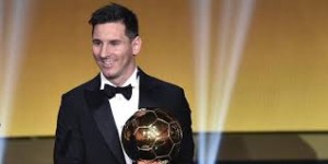 Messi meraih Ballon d'Or kelima. (Foto:AFP)